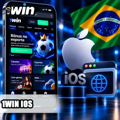 Site móvel no iPhone com símbolo iOS e navegador para explicar as opções de acesso.